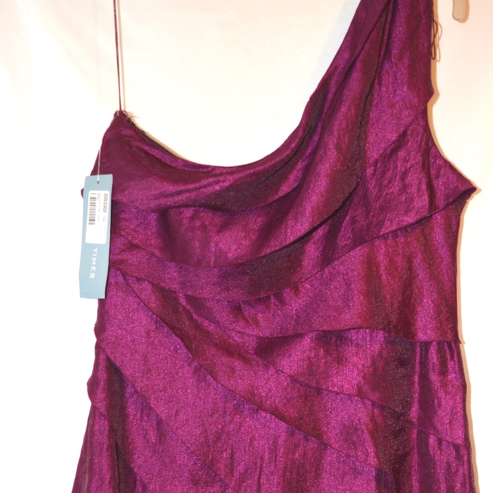 🎁NWT LONDON TIMES SHIMMERY TIERED COCKTAIL DRESS - Picture 2 of 8